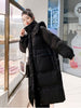imCharms 2023 Winter Straight Mid-Length Korean Style Waist-Tight Casual Loose Down Cotton Women's Coat