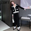 imCharms Autumn And Winter And Elegance French V-Neck Knitted Long-Sleeved Top And Wide-Leg Pants Sweater Set