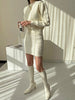 imCharms Autumn And Winter And Elegant Temperament Kknitted Sweater Suit Bag Hip Skirt Twist Sweater Two-Piece Set