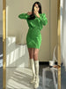 imCharms Autumn And Winter And Elegant Temperament Kknitted Sweater Suit Bag Hip Skirt Twist Sweater Two-Piece Set