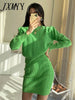 imCharms Autumn And Winter And Elegant Temperament Kknitted Sweater Suit Bag Hip Skirt Twist Sweater Two-Piece Set