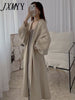 imCharms Autumn And Winter Cored Yarn Knitted Bathrobe Long Cardigan Women's Lazy Style Gentle Elegant Coat