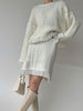 imCharms Autumn And Winter Elegant Temperament Knitted Fringed Sweater + Slim Skirt Two-Piece Women's Clothing
