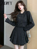 imCharms Autumn And Winter Elegant Temperament Short Coat + High Waist Thin Skirt Two-Piece Women's Clothing