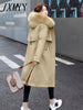 imCharms Autumn And Winter Down Jacket Temperament Self-Cultivation Large Size Liner Detachable Jacket Long Women
