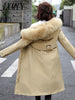 imCharms Autumn And Winter Down Jacket Temperament Self-Cultivation Large Size Liner Detachable Jacket Long Women