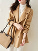 imCharms Autumn And Winter Double-Breasted Elegant Temperament All-Match Casual Loose And Thin Woolen Coat Women
