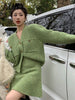 imCharms Autumn And Winter Knitted Cardigan Sweater Skirt Two-Piece Korean Version Elegant Temperament Women's Suit