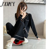 imCharms Autumn And Winter Style 2023 Love Knitted Cardigan Jacket Casual Simple Women's Wide-Leg Pants Suit