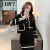 imCharms Autumn And Winter Style 2023 Tweed Slim Cardigan Elegant Temperament Suit Two-Piece Women's Suit