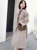 imCharms Autumn And Winter Wool Coat Women's Elegant Temperament Retro Loose Lazy Wind Wool Coat