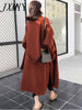 imCharms Autumn And Winter Wool Coat Women's Elegant Temperament Retro Loose Lazy Wind Wool Coat