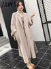 imCharms Autumn And Winter Wool Coat Women's Elegant Temperament Retro Loose Lazy Wind Wool Coat