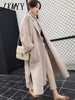 imCharms Autumn And Winter Wool Coat Women's Elegant Temperament Retro Loose Lazy Wind Wool Coat