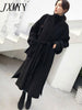 imCharms Autumn And Winter Wool Coat Women's Elegant Temperament Retro Loose Lazy Wind Wool Coat