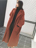 imCharms Autumn And Winter Wool Coat Women's Elegant Temperament Retro Loose Lazy Wind Wool Coat