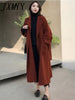 imCharms Autumn And Winter Wool Coat Women's Elegant Temperament Retro Loose Lazy Wind Wool Coat