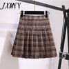 imCharms Autumn Casual Three Pices Set Sweater Vest+ Long Sleeve White Blouse+ A Line Plaid Mini Skirt Student Style Sweet Suits