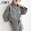 imCharms Autumn Women's 2023 Suit Net Red Wide-Leg Pants Evening Wind Sweater Loose Two-Piece Women's Clothing