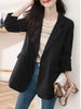 imCharms Back Split Small Suit 2023 Spring Autumn One-Button Long Sleeve Slim Elegant Temperament Suit Jacket