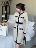 imCharms Celebrity Elegant Temperament Knitted Dress 2023 Autumn And Winter Women's Decoration Body Slimming Design