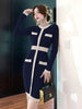 imCharms Celebrity Elegant Temperament Knitted Dress 2023 Autumn And Winter Women's Decoration Body Slimming Design