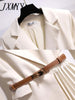 imCharms Comfortable V-Neck Suit Dress Women's 2023 Autumn Elegant Temperament Thin And Gentle Long-Sleeved Skirt
