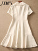 imCharms Doll Collar Dress Women's 2023 Summer Age-Reducing Elegant Temperament Slim Fishtail Skirt