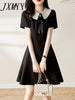 imCharms Doll Collar Dress Women's 2023 Summer Age-Reducing Elegant Temperament Slim Fishtail Skirt