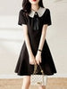imCharms Doll Collar Dress Women's 2023 Summer Age-Reducing Elegant Temperament Slim Fishtail Skirt
