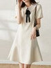 imCharms Doll Collar Dress Women's 2023 Summer Age-Reducing Elegant Temperament Slim Fishtail Skirt