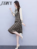 imCharms Dress Women's Spring And Autumn 2023 High-End Sense inner Bottoming Slim Elegant Skirt Vestir