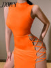 imCharms Elegant Black Sleeveless Bandage Sexy Dress for Women Club Party Backless Tank Dresses Skinny Summer 2023