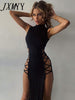 imCharms Elegant Black Sleeveless Bandage Sexy Dress for Women Club Party Backless Tank Dresses Skinny Summer 2023