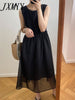 imCharms Elegant Temperament Sleeveless Round Neck Dress Female 2023 Summer Light And Elegant Mid-Length Skirt