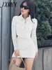 imCharms European And American Style Women's Clothing 2023 Autumn Lapel Long-Sleeved Top Slim Short Skirt Suit