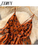 imCharms Evening Dress Sense Dress Elegant Temperament V-Neck Sexy Off-The-Shoulder Slim Slimming Ink Spot Women's Dress