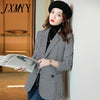imCharms Fall/Winter Woolen Coat Women 2023 Nizi Self-Cultivation Elegant Temperament High-End Houndstooth Suit Jacket