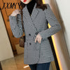 imCharms Fall/Winter Woolen Coat Women 2023 Nizi Self-Cultivation Elegant Temperament High-End Houndstooth Suit Jacket