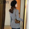 imCharms Fall/Winter Woolen Coat Women 2023 Nizi Self-Cultivation Elegant Temperament High-End Houndstooth Suit Jacket