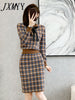 imCharms High-End Light  Knitted Suit Women's Autumn 2023 Elegant Temperament Ladies Skirt Two-Piece Suit