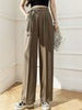 imCharms High Waist Lace Suit Wide Leg Pants Women 2023 Spring And Summer Drape Loose Straight Casual Trousers