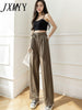 imCharms High Waist Lace Suit Wide Leg Pants Women 2023 Spring And Summer Drape Loose Straight Casual Trousers