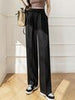 imCharms High Waist Lace Suit Wide Leg Pants Women 2023 Spring And Summer Drape Loose Straight Casual Trousers