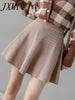 imCharms Knitted Half-Length A-Line Skirt  Autumn And Winter High Waist Knitted Women's Short Skirt Slim Fit And Slim