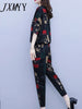 imCharms Large Size Suit 2023 Summer Slimming Two-Piece Loose Casual Cotton And Linen Women's Suit