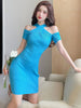 imCharms 2023 Sexy And Elegant Temperament Design Sense Cross Knitted Skirt Vest Dress Bag Hip Skirt