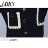 imCharms Plus Size Knitted Suit 2023 Autumn Elegant Temperament Net Red Small Fragrant Wind Sweater Women Suit