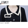 imCharms Plus Size Knitted Suit 2023 Autumn Elegant Temperament Net Red Small Fragrant Wind Sweater Women Suit