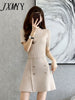 imCharms Retro Knitted Skirt 2023 Summer Design Elegant Temperament Ladies Short-Sleeved Dress Women's